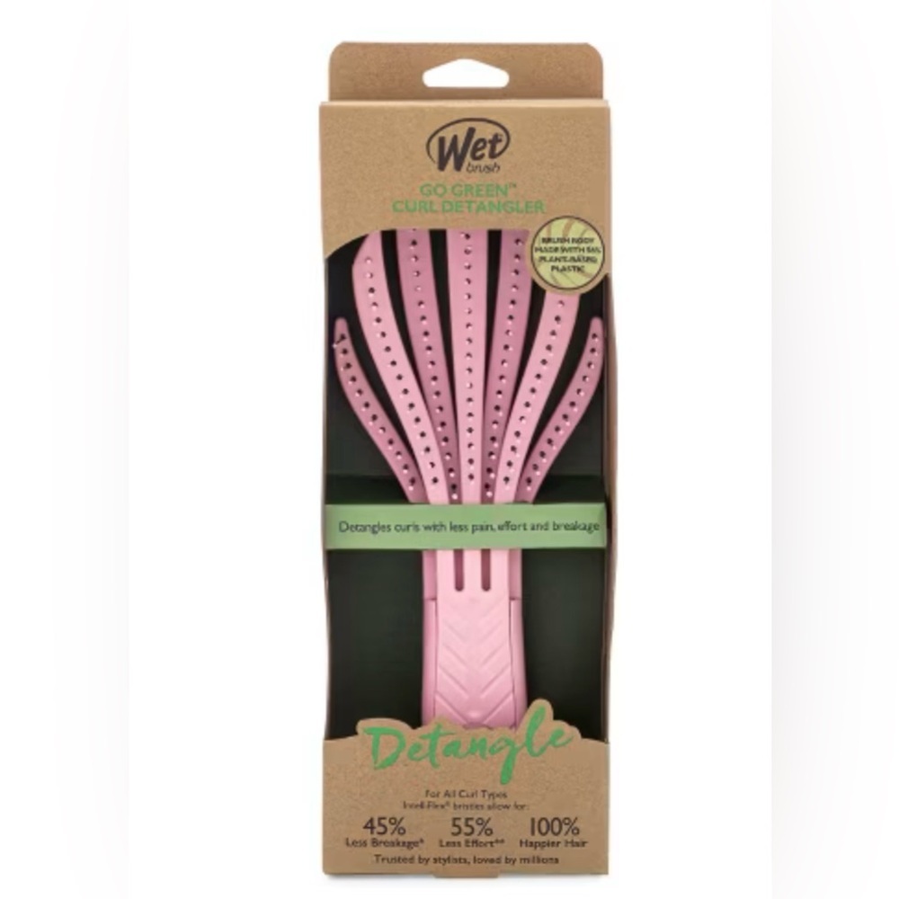 BUNDLE! 2PCS of Wet Brush Go Green Curl Detangler - Pink